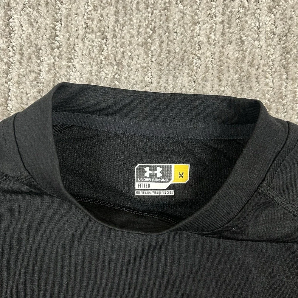 Under Armour Base‎ 1.0 Thermal Shirt Mens Med Black Fitted Long Sleeve Baselayer
